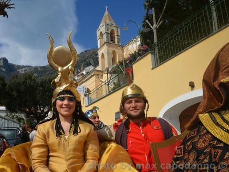 POSITANO : Sfilata dei carri di Carnelale