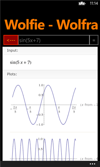 Wolfie – WolframAlpha per Windows Phone