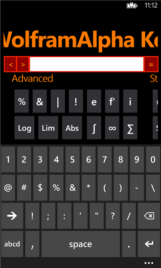 Wolfie – WolframAlpha per Windows Phone