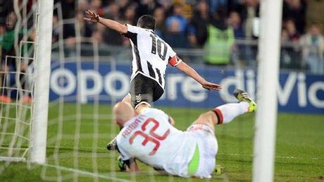 2014, Antonio Di Natale, Udinese-Milan, AP/LaPresse