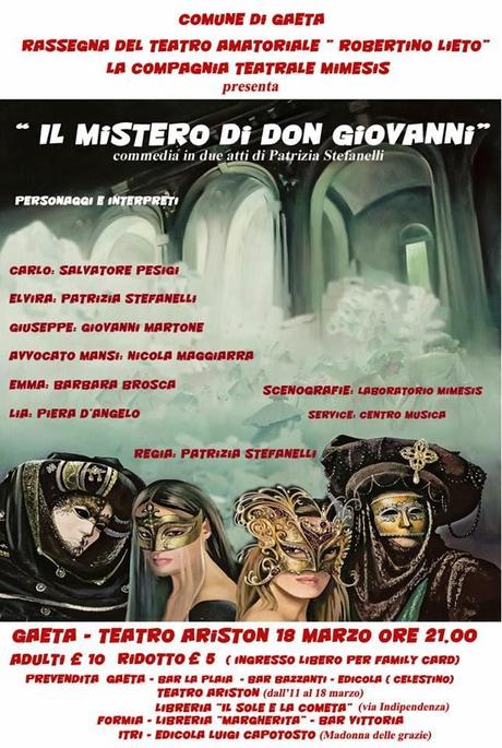 Il Mistero di Don Giovanni - commedia in due atti di Patrizia Stefanelli