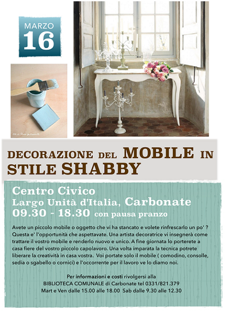 Corso di decorazione in stile shabby a Carbonate (CO)