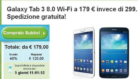 galaxy tab 3 Galaxy Tab 3 8.0: sconto da 120€ con Groupon! news  offerta groupon galaxy tab 3 