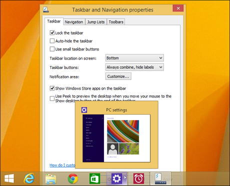 show windows store apps on the taskbar Scopriamo tutte le novità di Windows 8.1 Update 1 con questi screenshot