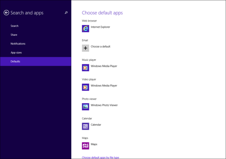 choose default apps in pc settings Scopriamo tutte le novità di Windows 8.1 Update 1 con questi screenshot