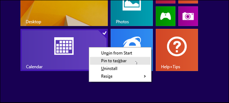 pin a modern store metro app to your taskbar Scopriamo tutte le novità di Windows 8.1 Update 1 con questi screenshot