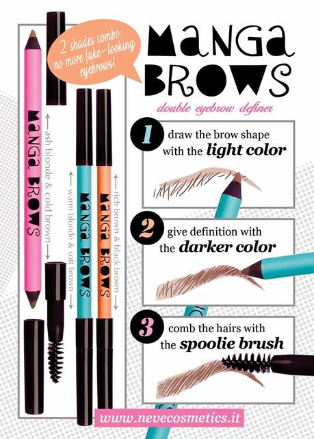 Anteprima e Swatch Manga Brows di Neve Cosmetics