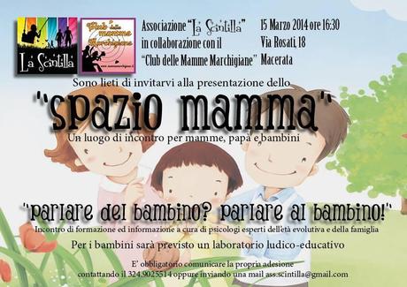 Sabato 15 marzo: tutti invitati allo Spazio Mamma!