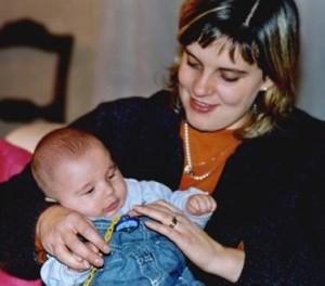 Raffaella Castagna e il piccolo Youssef.