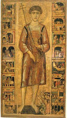 San Nicola il Pellegrino in una antica icona.