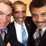 Obama, nuovo”selfie”. Stavolta con due scienziati