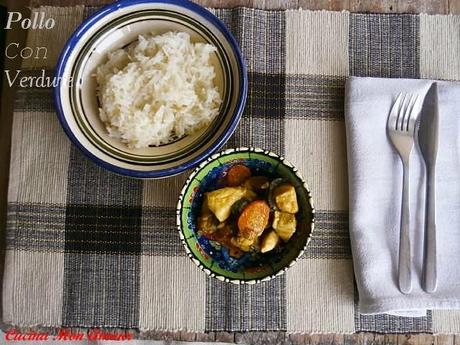 Pollo con Verdure e Riso Basmati