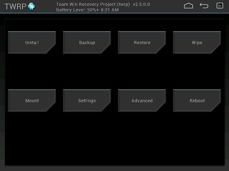 twrp 2.5 2 TWRP 2.7 rilasciata, con tante nuove caratteristiche news  twrp teamwin 2.7 