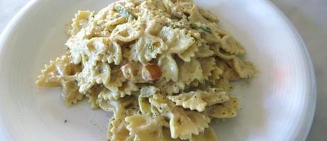 farfalle ricotta e carciofi