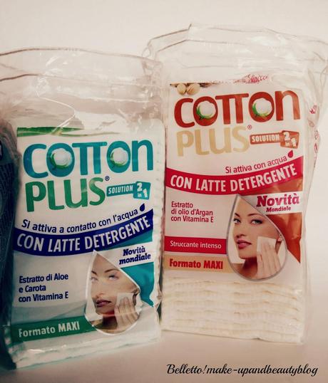Cotton Plus Solution 2 in 1, l'unico cotone struccante con un cuore di latte detergente!