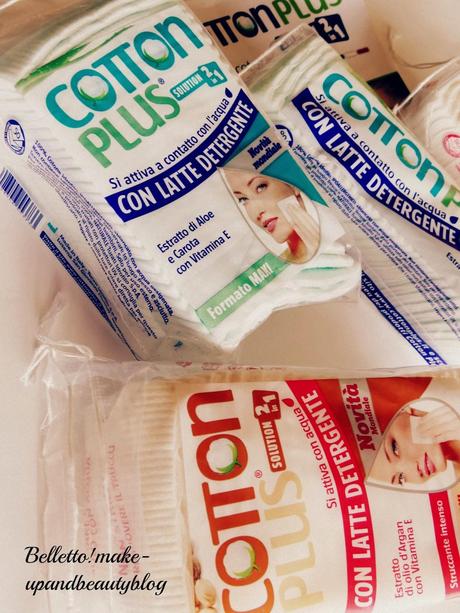 Cotton Plus Solution 2 in 1, l'unico cotone struccante con un cuore di latte detergente!