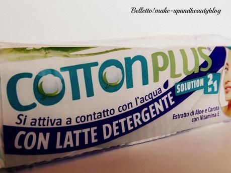 Cotton Plus Solution 2 in 1, l'unico cotone struccante con un cuore di latte detergente!