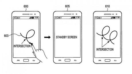 samsung patent unlock 600x337 Samsung clona il nuovo sblocca schermo buttonless news  sblocca schermo samsung brevetto 