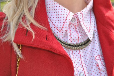 RED POLKA DOT AND BOW