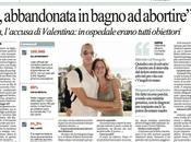 «Sola abortire bagno dell’ospedale», bufala