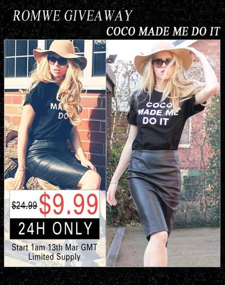 COCO MADE ME DO IT black T-shirt $9.99 in 24 hours