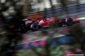 Fernando Alonso (Ferrari) on track