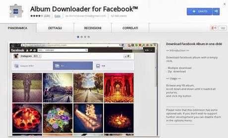 album dowloader for facebook chrome