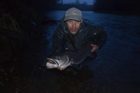 Hucho preso da Velibor con le esche di Bojan Krstic - Hucho caught by Velibor with Bojan Krstic's lure