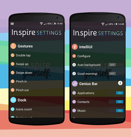  Inspire Launcher porta un mix di Android, iOS e Wp sui vostri Android !