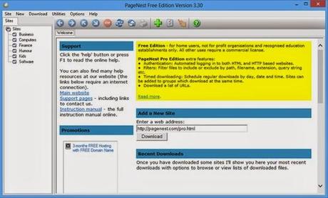 come scaricare un intero sito web