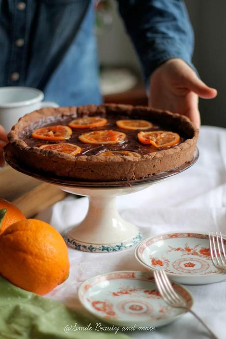 crostata cacao e arance