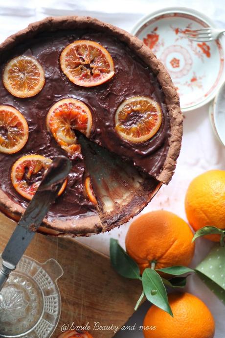 crostata cacao e arance