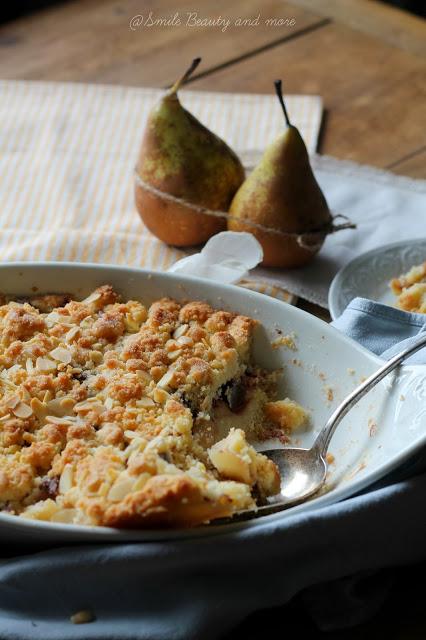 Crumble Pere e cioccolato