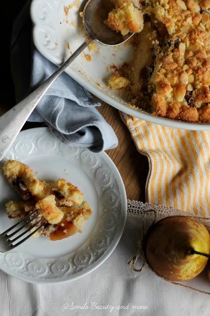 Crumble Pere e cioccolato