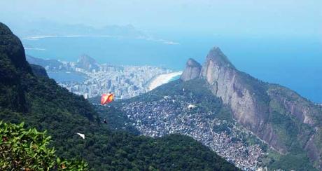 Vista panoramica di Rio dalla favela