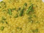 Risotto agli asparagi, olio zafferano