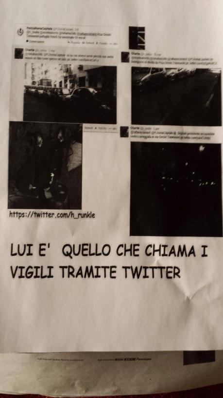 Cittadini si impegnano su Twitter a segnalare illegalità. Altri cittadini li mettono all'indice come nel Medioevo. Arriveremo al rogo per chi osa comportarsi bene? Una città allucinante, una città di mafia