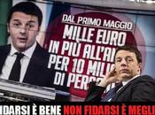 Renzi: "Soldi busta paga maggio sono buffone"!!!