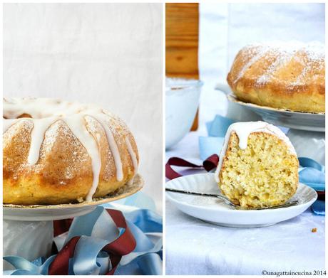 Torta soffice al latte di cocco, limone e vaniglia