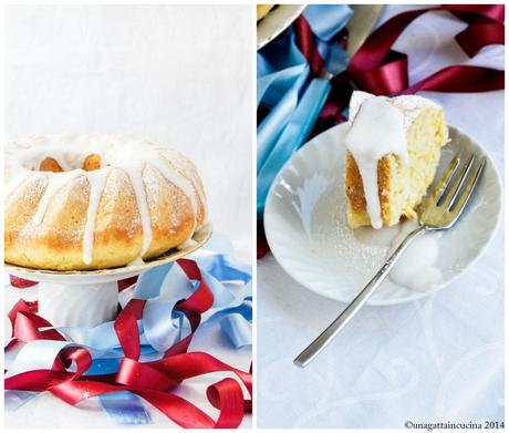 Torta soffice al latte di cocco, limone e vaniglia