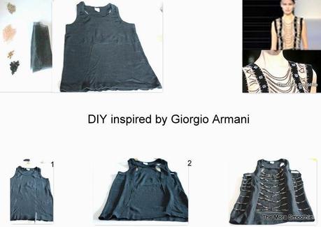 diy, craft, fai da te, Giorgio Armani, Giorgio Armani top