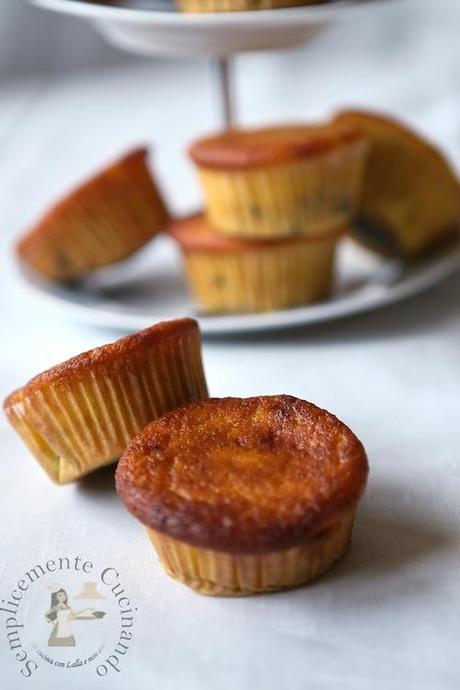 Muffins con farina di mais e mirtilli