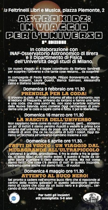 Locandina Astrokids 2014-Milano Brera