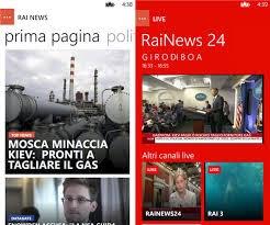 Notizie e video | Rai rende disponibile sullo Store l'app RaiNews dedicata ai Windows Phone 8.