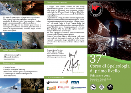 37° Corso di Speleologia di 1° Livello del Gruppo Grotte Treviso