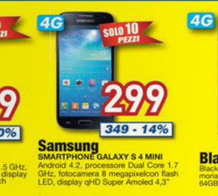 galaxy s4 mini euronics Samsung Galaxy S4 Mini: super prezzo da Nova Euronics! news  offerta nova euronics galaxy s4 mini 