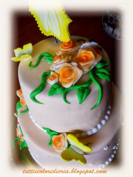 Torta con roselline