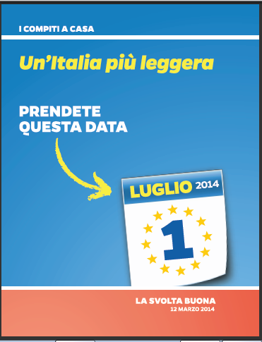 LA SVOLTA BUONA: PROPAGANDA RENZI ATTO SECONDO