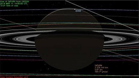 NASA Solar System Simulator - Cassini 11 marzo