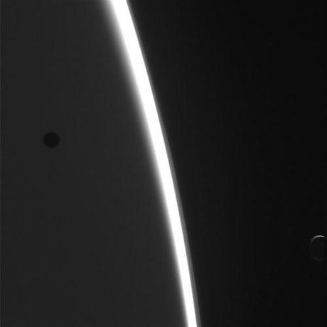 Cassini - Satutn Mimas and Enceladus N00221560